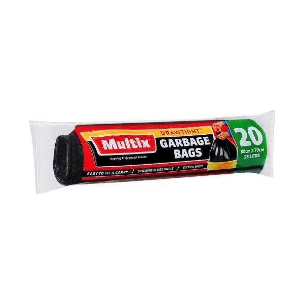 Extra Wide Drawtight Garbage Bags 80cm x 70cm 56l