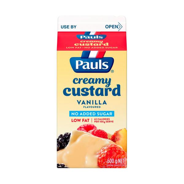 Low Fat Less Sugar Vanilla Custard