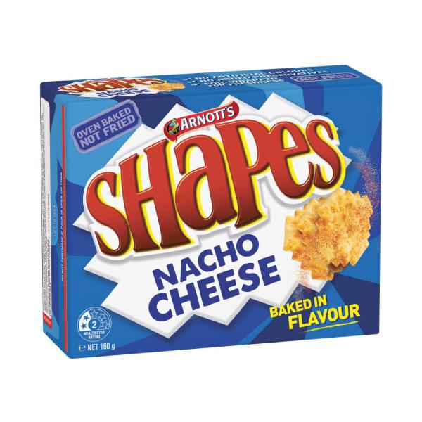 Shapes Nacho Cheese Cracker Biscuits