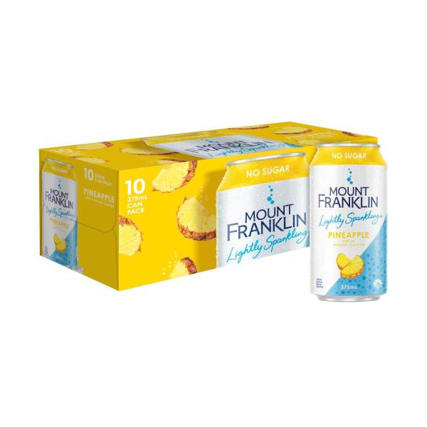 Lightly Sparkling Water Pineapple Multipack Cans 375ml