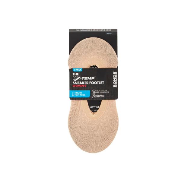 Womens Xtemp Sneaker Footlet Nude 8+