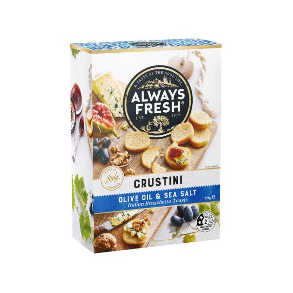 Olive Oil & Sea Salt Crustini Bruschetta Toasts