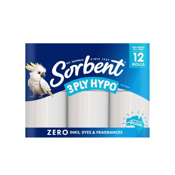 Extra Thick Toilet Rolls 2 Ply Hypo Allergeni 2160 Sheet