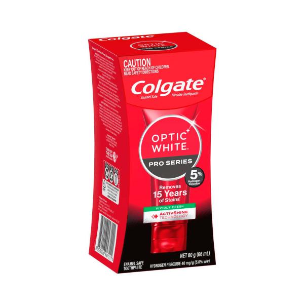 Optic White Pro Series Teeth Whitening Toothpaste Vividly Fresh With 5% Hydrogen Peroxide