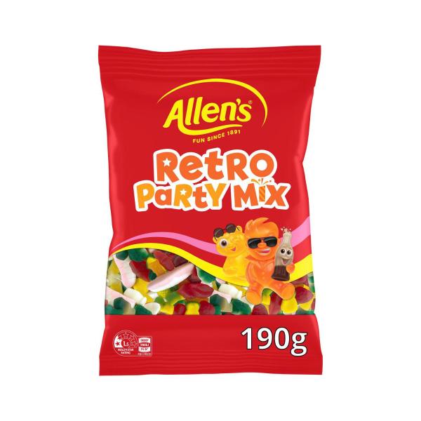 Lollies Retro Party Mix Lolly Bag
