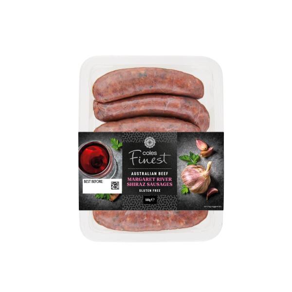 Beef And Margaret River Shiraz Sausages