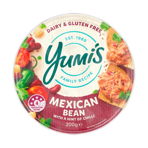 Mexican Bean With a Hint Of Chilli Dip Dairy & Gluten Free
