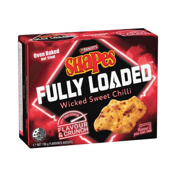 Shapes Fully Loaded Sweet Chilli Cracker Biscuits