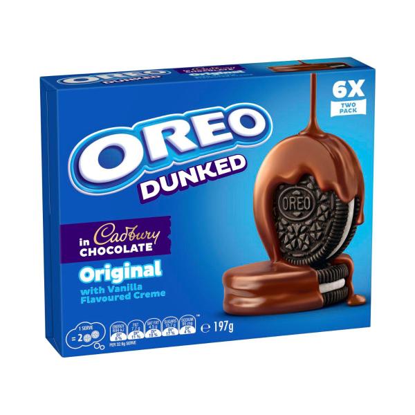 Dunked Cadbury Milk Chocolate Original Cookies 6 Pack