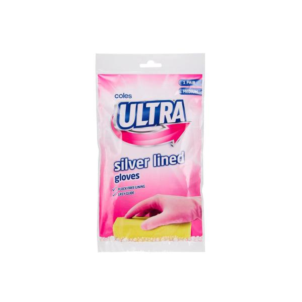 Ultra Silverlined Rubber Gloves Medium