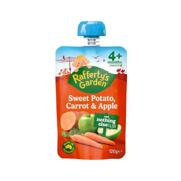 Sweet Potato Carrot & Apple And Nothing Else Baby Food Puree Pouch 4+ Months