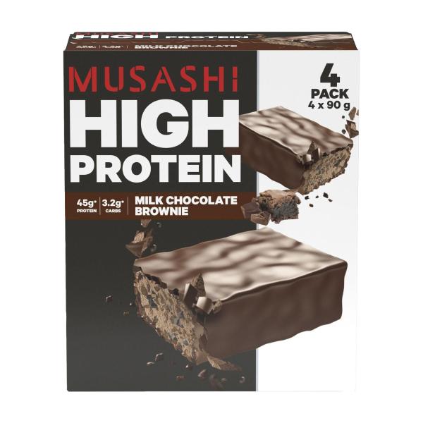 High Protein Bar Milk Chocolate Brownie 4x90g