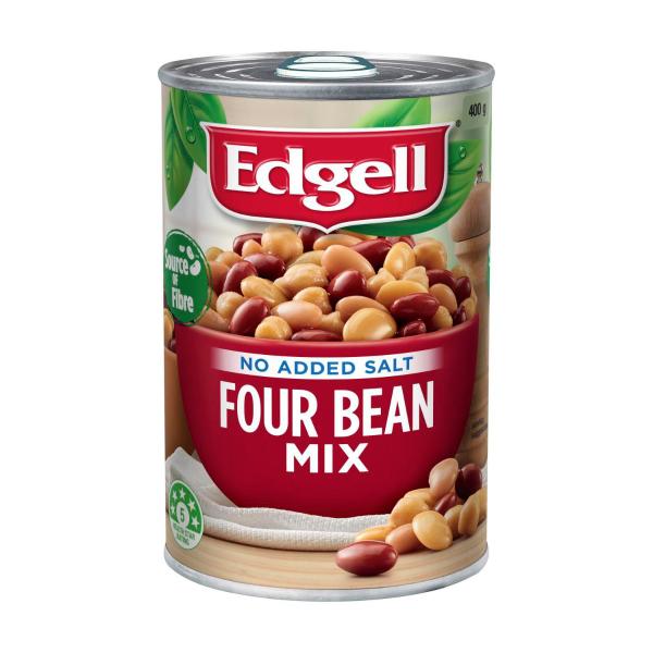 Beans 4 Bean Mix No Added Salt