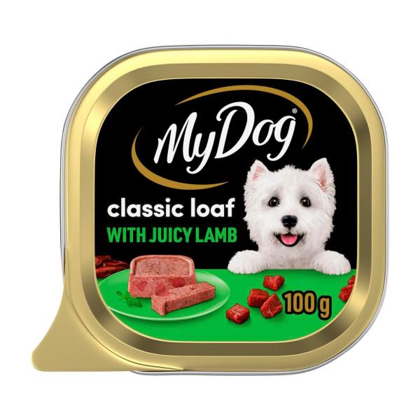 Classic Loaf With Juicy Lamb Tray Adult Wet Dog Food