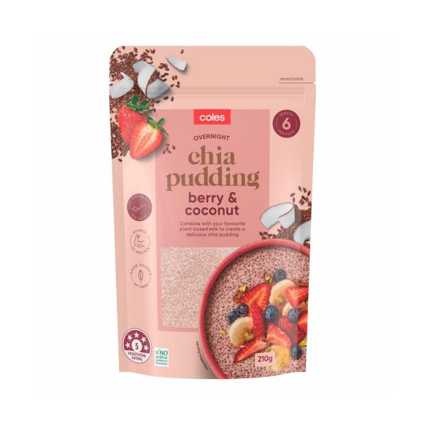 Overnight Chia Pudding Berry & Coconut
