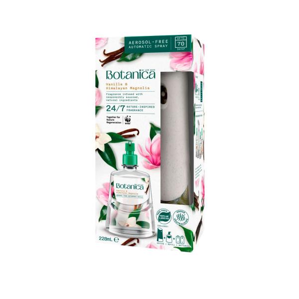 By Air Wick Vanilla & Himalayan Magnolia Automatic Spray Starter Kit