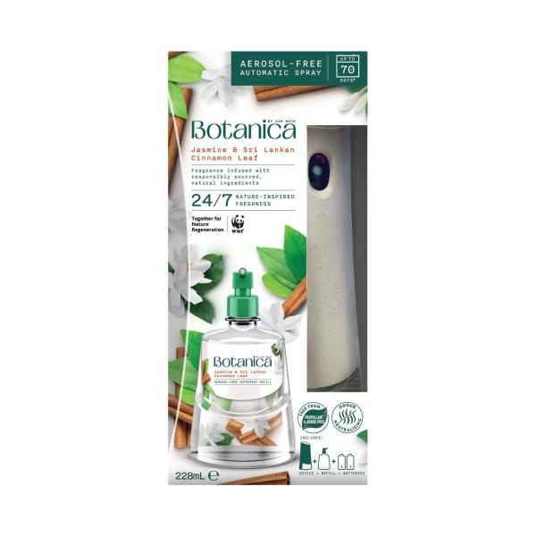 By Air Wick Jasmine & Sri Lankan Cinnamon Leaf Automatic Spray Starter Kit
