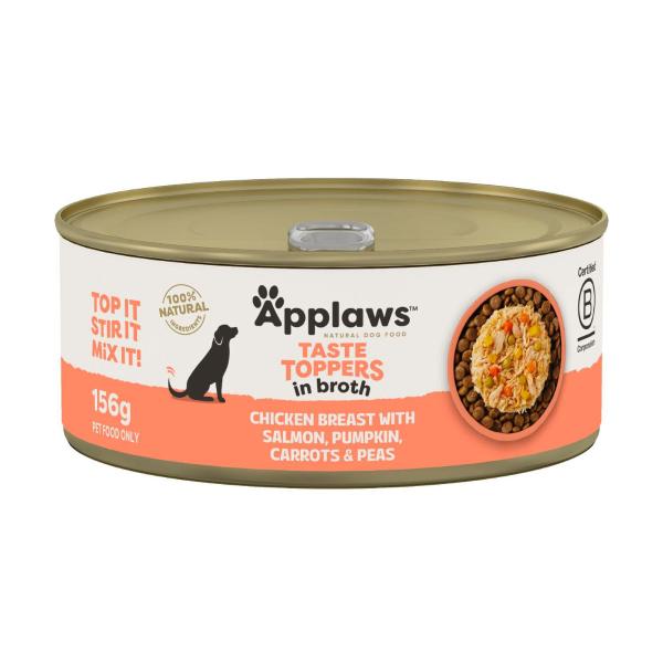 Taste Toppers Dog Tin Chicken Breast With Salmon & Vegetables In Broth Dog Food