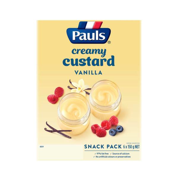 Custard Snack Pack Vanilla 6x150g