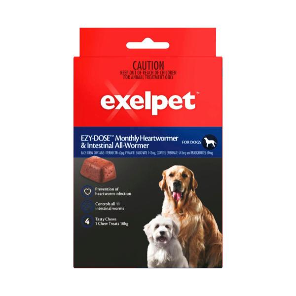 Ezy-dose Monthly Heartworm & Intestinal All Wormer Dog Treatment