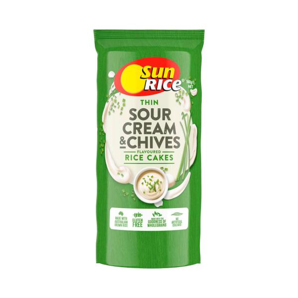Flavoured Rice Cakes Sour Cream & Chives
