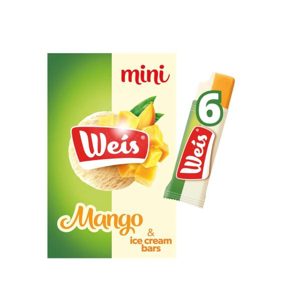 Mini Mango Ice Cream Bars 6 Pack