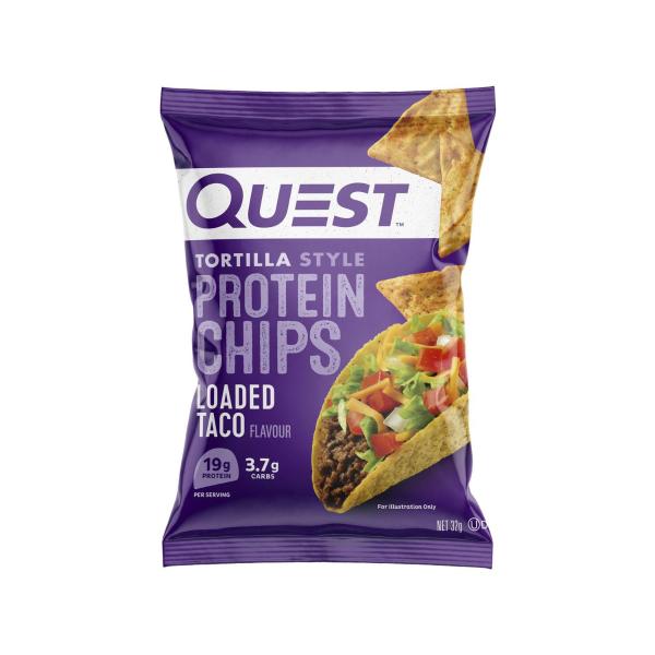 Tortilla Style Protein Chips Loaded Taco