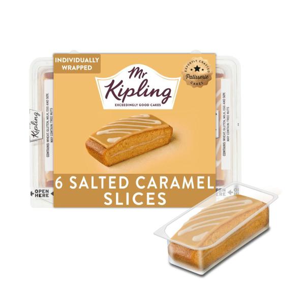 Salted Caramel Cake Slices 6 Pack