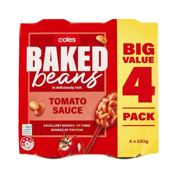 Baked Beans In Tomato Sauce 4x220g