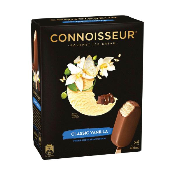 Classic Vanilla Ice Cream Sticks 4 Pack