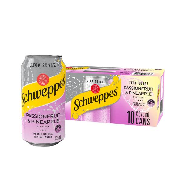 Sparkling Water Passionfruit Pineapple 10x375ml