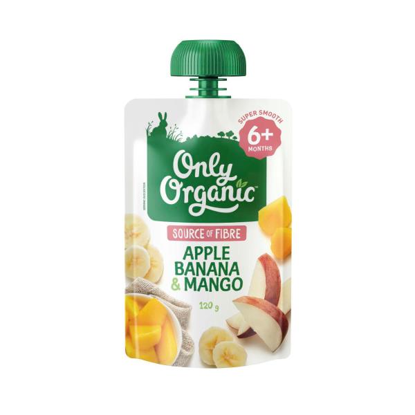 Apple- Banana & Mango 6+ Months Pouch