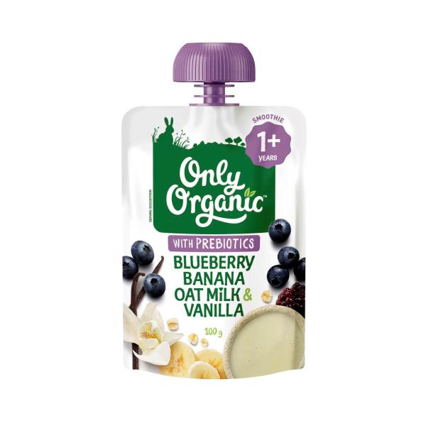 Kindy Blueberry- Banana & Vanilla Oat Milk Pouch