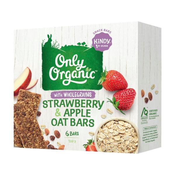 Kindy Strawberry & Apple Oat Bars