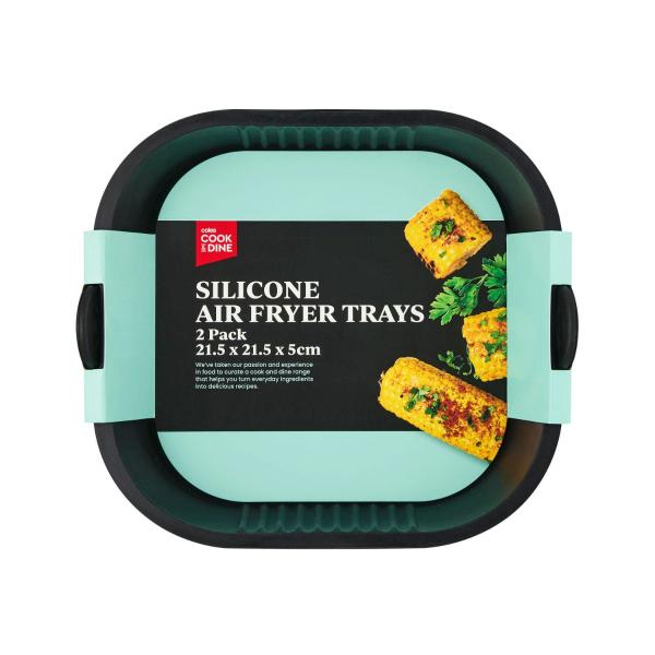 Silicone Air Fryer Square Trays 21.5cm