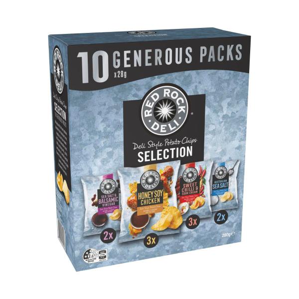 Potato Chips Lunchbox Snacks Multipack Assorted 10 Pack