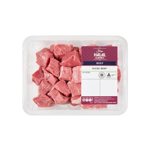 Halal Diced Beef