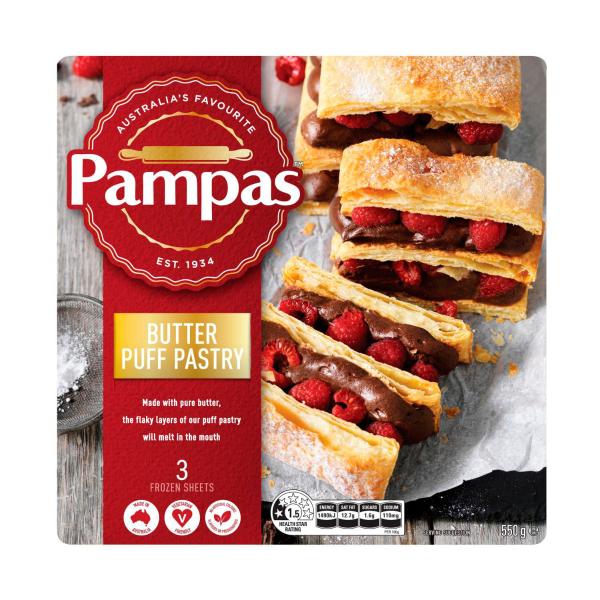 Frozen Butter Puff Pastry 3 Sheets