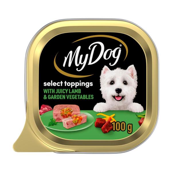 Select Toppings With Juicy Lamb & Garden Vegetables Adult Wet Dog Food