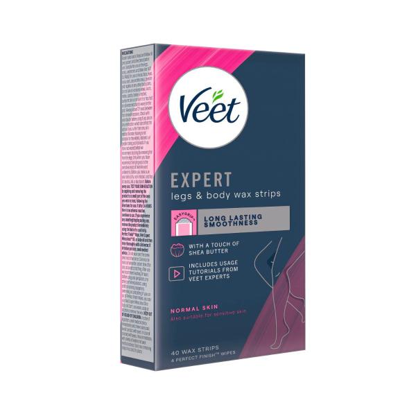 Expert Hair Removal Cold Wax Strips Legs And Body