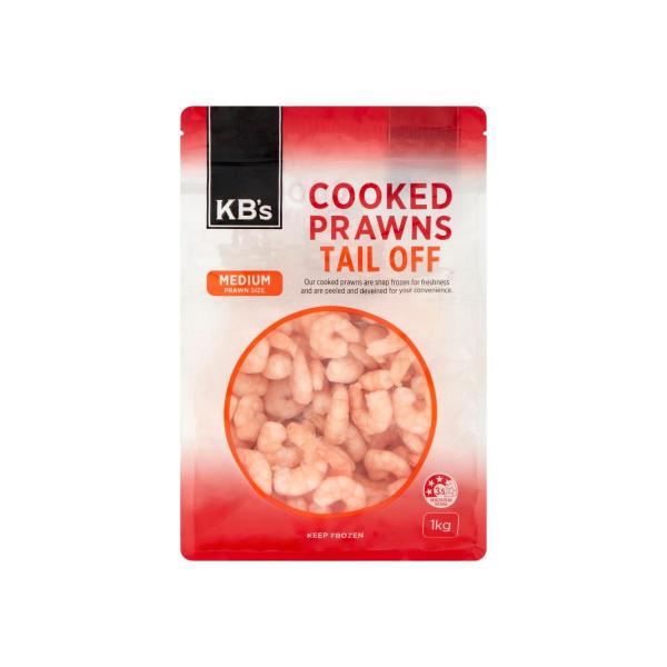 Cooked Prawns Tail Off
