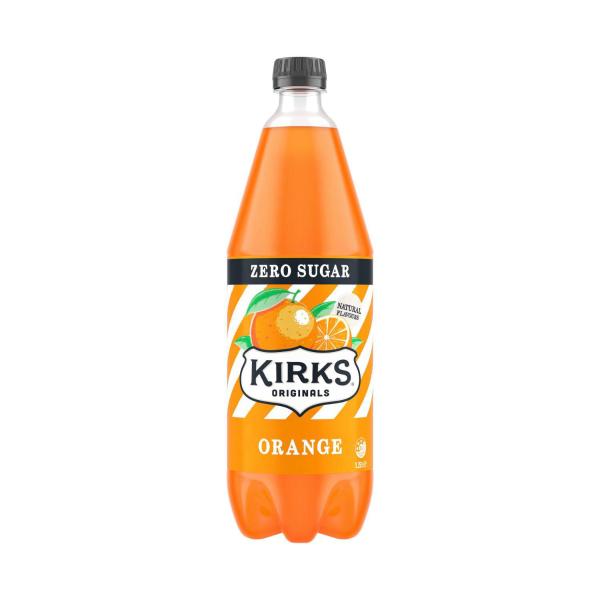 Orange Zero Sugar Soft Drink Bottle