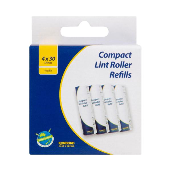 Compact Lint Roller 4 Refills