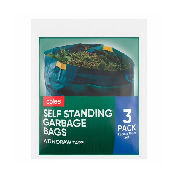 Self Standing Garbage Bags With Draw Tape