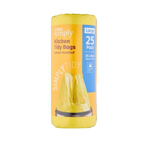Kitchen Tidy Bags Lemon Large