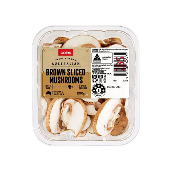 Mushrooms Sliced Brown