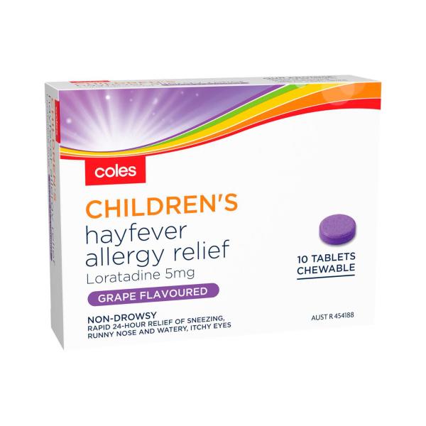 Childrens Chewable Hayfever Allergy Relief Tablets