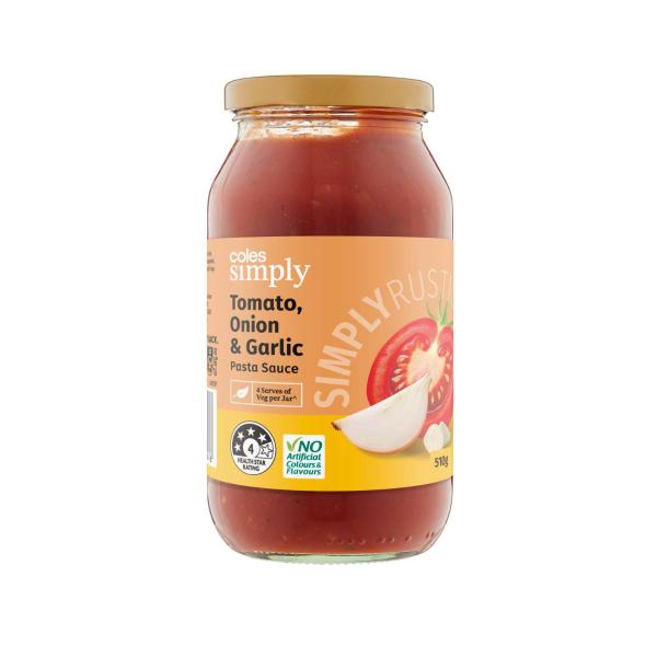 Simply Tomato Onion & Garlic Pasta Sauce