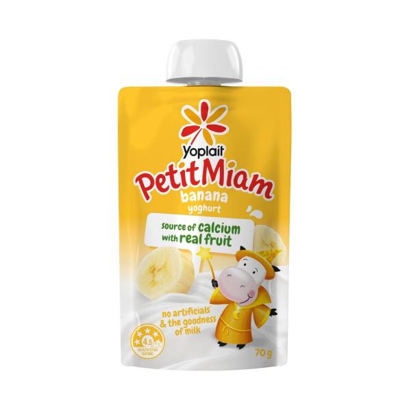 Petit Miam Squeezie Banana Yoghurt Pouch