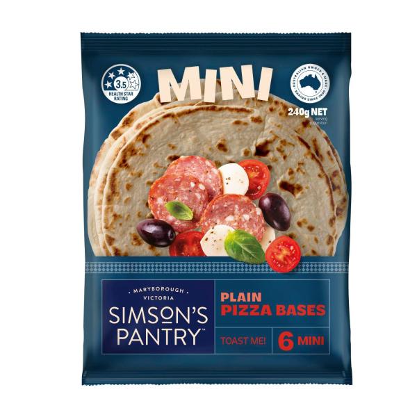 Premium Mini Pizza Bases 6 Pack